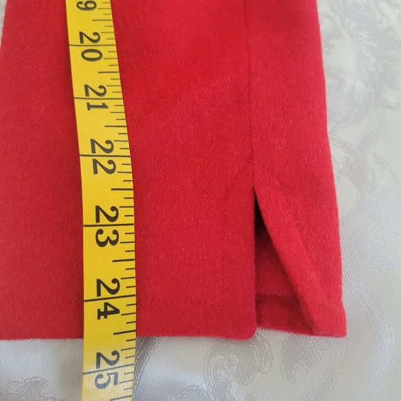 Akris Punto Red Blazer, Size 14 In Excellent Condition, see all Pictures .